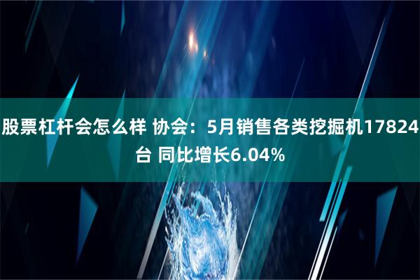 股票杠杆会怎么样 协会：5月销售各类挖掘机17824台 同比增长6.04%