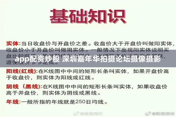 app配资炒股 深圳嘉年华拍摄论坛摄像摄影